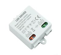 LED Transformer 12V 2pcs, 6W Constant Voltage Power Supply Driver for LED Strip Light, Cabinet and Light Box 230V to 12V