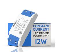 LED Transformer 12W, Power Supply Driver Adapter 85-265V AC to DC 34-46V 280mA -Constant Current Driver Transformers for Strip Lights,Cabinet Lights and G4,MR11,MR16 Light Bulbs - Non Waterproof, 12W