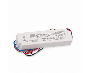 Led Transformer 24V 60W MW IP67 Mean Well LPV-60-24 SNT 24V/DC/0-2,5A/ 60W IP67