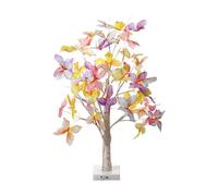 LED Tree / 60cm with Warm White LEDs and Leaves/Copper Indoor Decorative Light/Festive Home Décor (Colorful)