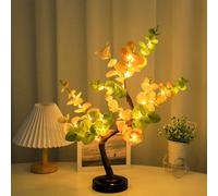 LED Tree Lights,Bonsai Lamp,Table Light,Adjustable Branches,Summer Illuminated,Home lighting,for Bedring,E-sport,Study Room,Deco Green