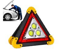 Led Triangle Lights for Cars | Foldable Quick Charge Road Triangles,Safety Reflectors Bright and Eye-Catching Portable Safety Sign - for Automotive Vehicle