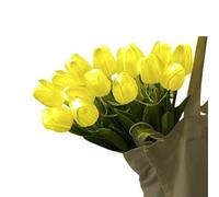 LED Tulip Night Light, Radiant Romantic Artificial Flower Lamp with Soft Warm Ambient Glow, Adjustable Steel Wire Stems for Custom Decor, for ideal Housewarming Anniversary Present for Home(D)