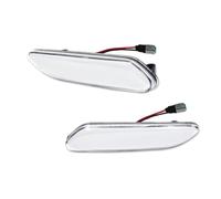 LED Turn Signal Light For BMW For MINI For COOPER R60 R61 For Fender Side Marker Blinker Lights 3D Optic LED Amber Turn Signal Lights T10 12V 2piece Turn Signal Light(Clear Lens)