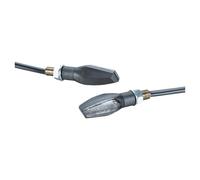 LED turn signal Protech RC-20 front right / rear left, black with approval
