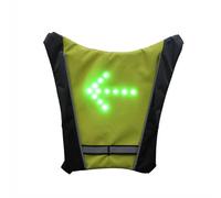 LED Turn Signal Safety Vest - Reflective Running Gear for Night Cycling | USB Rechargeable Bike Pack Guiding Light with Direction Indicator for Walking Jogging Outdoor Sports and Road Visibility
