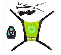 LED Turn Signal Vest Wireless Remote Control Warning Indicator Cycling Vest Backpack Widget for Cycling Running Hiking Climbing
