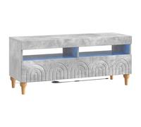 vidaXL LED TV Cabinet ALKMAAR Engineered Wood 100 x 35 x 43 cm Concrete Grey