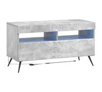 LED TV Cabinet with LED Strip Lights BREDA Engineered Wood Media Stand vidaXL