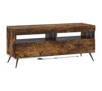LED TV Cabinet with LED Strip Lights BREDA Engineered Wood Modern Stand vidaXL