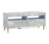 LED TV Cabinet with LED Strip Lights DELFT Engineered Wood Modern Stand vidaXL