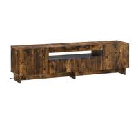 LED TV Cabinet with LED Strip Lights EDE Engineered Wood Modern Stand vidaXL