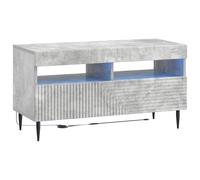 LED TV Cabinet with LED Strip Lights HAARLEM Engineered Wood Storage vidaXL