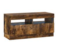 LED TV Cabinet with LED Strip Lights HOORN Engineered Wood Modern Stand vidaXL
