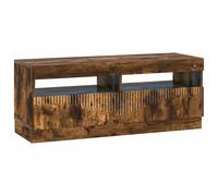 LED TV Cabinet with LED Strip Lights HOORN Engineered Wood Stand vidaXL