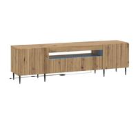 LED TV Cabinet with LED Strip Lights ZWOLLE Engineered Wood Home Decor vidaXL