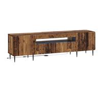 LED TV Cabinet with LED Strip Lights ZWOLLE Engineered Wood Home Decor vidaXL