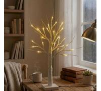 Led Twig Birch Table Tree Light Up Branch Lights Desktop Dinner Lamp Warm