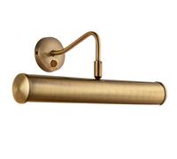 LED Twin Picture Wall Light Antique Brass Dimmable 6.2W Bulb Down Lighting Bar