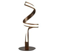 LED Twist Table Lamp In Rustic Black/Gold