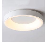 LED Ultra-Thin Flat Ceiling Lamp for Bedroom - Nordic Modern Round Close-to-Ceiling Light Fixture, Minimalist Lighting for Living Room, Master Bedroom, Office, and Hallway (Natural)