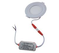 LED Ultra-Thin Recessed Ceiling Panel Light 5W, Cool White 6000K, 900LM Downlight, 240V Round LED Panellight for Home Office Kitchen Bathroom Hallway Commercial Shop Showroom Lighting - 1 Pack