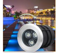 Led underground light, 3W recessed landscape light, outdoor waterproof spotlight, decorative spot light