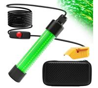 LED Underwater Fishing Light for Dewalt 20V Battery (No Battery), IP68 Waterproof 1300 Lumens 13W Green Fish Attractor Light with Storage Bag, for Night/Ice/Boat Fishing