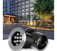 LED Underwater Light for Pond - AC 12V/24V Low Voltage, IP68 Waterproof, Round Buried Spotlight, Easy Installation, Decorative Lighting