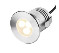 LED Underwater Pond Lights - 3W Low Voltage Stainless Steel Submersible Landscape Lamp, 12V-24V DC, IP68 Waterproof Design