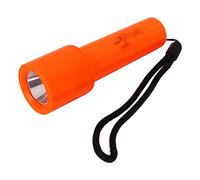 LED Underwater Torch Lamp High Brightness Portable Dive Flashlight Night Fishing Outdoor Orange ABS Material Durable for Families Camping
