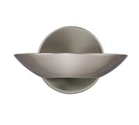 LED Uplight Wall Bracket Satin Silver Frosted Glass