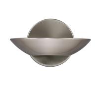 LED Uplight Wall Bracket Satin Silver Frosted Glass