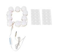 LED USB Multicolor Makeup Beauty Mirror Light Bulbs Enhance Adjustable Brightness Temperature Vanity Tabletop