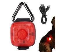 LED USB Rechargeable 3 Modes Clip On Dog Collar Light, Running Camping Morning Walk Outdoor Activities Chest Harness, Se référer à la description, PP + Silicone, No gem