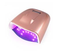 LED UV Nail Lamp Cordless RED Light Cordless 60W LED UV Nail Lamp For Curing Gel Polish Wireless With Lithium Battery 60W Pro Light Fast & Even Curing(Gold)
