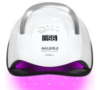 LED UV Nail Lamp, NAILGIRLS 268W Fast UV Light for Gel Nail Polish, Professional Curing Lamp with 4 Timer Setting Auto Sensor, Nail Dryer for Fingernail and Toenail Home Salon Use, Nail Art Tools