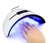 LED UV Nail Lamps for Gel Nail Polish Nail Dryer Curing Lamp with 3 Timers Auto Sensor LED Digital Display USB Plug Carry Convenient