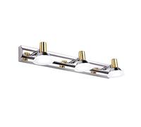 Led Vanity Light Bath Interior Lighting, Adjustable Stainless Steel 2-Lights Wall Light Waterproof Anti-Fog Vanity Light,Warm Light,18.1Inch