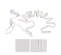 LED Vanity Mirror Light Touchable White Light USB Dimmable Makeup Light Bathroom DIY Soft Brightness Adjustable Install ABS 10 String Light Bars (14 Strings)