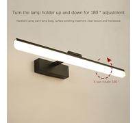 LED Vanity Rotatable 180° Bathroom Wall Sconce 3000K/4000K/6000K Wall Lights Mirror Lights Aluminium Picture Display Lights Bedside Office Reading Lamps