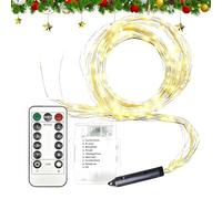 LED Vine Lights - Cascading Tree Strands, Remote Operated Glow, Soft Warm Illumination, Easy Install Wire, Decorative Festival Display | Christmas Lighting For Front Door Fence Railing Yard Walkway Pa