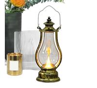 LED Vintage Kerosene Lamp,Portable and Hanging | Outdoor Electric Candle Lantern with Vintage Feel,For Living Room Bedroom Table Centerpiece Holiday Wedding Patio Garden Backyard Camping Tent