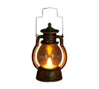 LED Vintage Lantern Flame Effect Retro Camp Light Hanging Oil Lamp Portable Hanging Lantern for Home Decor & Outdoor Use