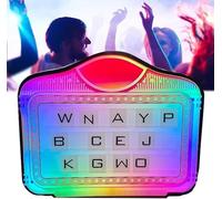 LED VIP Bottle Service Sign Light-Up Handheld Letter Board for Nightclubs 4 Letter Sets & 2 Number Sets Flashing Club Bottle Service Display for Parties VIP Events Bars(Color1)