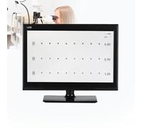 LED Visual Acuity Testing Chart with Remote Control, 18.5/21.5 Inch Screen for Eye Vision Ophthalmic Assessment