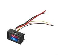 LED Voltage Current Meter DC 0-100V 10A Digital Voltmeter Ammeter Red Blue Display for Truck Voltage Gauge(DC 0-100V -100A)
