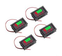 LED Voltage Gauge 12-72V Dual Display Red | 0.56 inch LED tube, dual voltage and readout, auto decimal , precise ±1% tolerance, red color