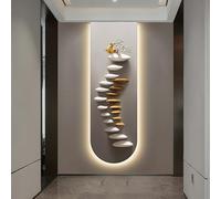 LED Wall Art, 3D Wall Sculpture Mural, Smooth Translucent Surface Decorative Painting for Home, Bedroom, Dining Room, Office