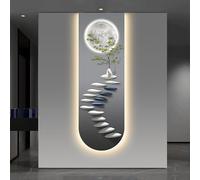 LED Wall Art, 3D Wall Sculpture Mural, Smooth Translucent Surface Decorative Painting for Home, Bedroom, Dining Room, Office